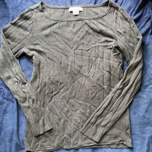 Liz Claiborne Charcoal Knit Top